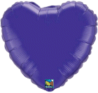 Hearts Mylar Ballons Purple